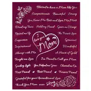 I Love You Mom Microfiber Print Blanket (1pc)