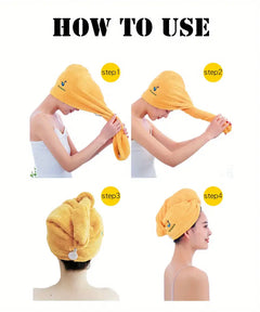 Super Soft Microfiber Hair Towel Turban for Women