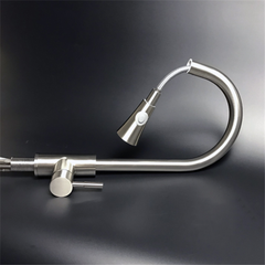 Stainless Steel Rotating Pull-Down Faucet