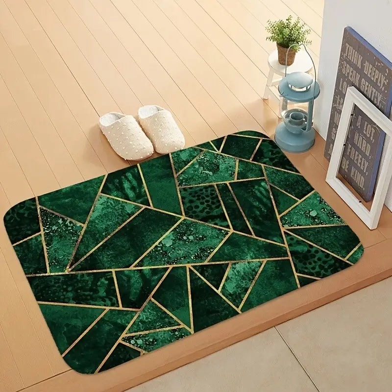 Stitching Pattern Non-Slip Floor Mat for Entryway