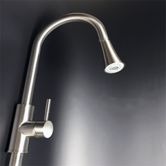 Stainless Steel Rotating Pull-Down Faucet