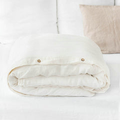 Pure Linen Duvet Cover and Pillowcase Set (3 Pieces)