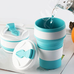 11.8oz Silicone Folding Portable Travel Cup