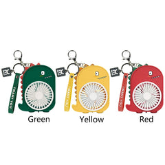 Dinosaur Mini Keychain Fan with USB Rechargeable Battery