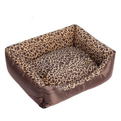 Pet Cotton Bed with Animal Print for Small Dogs