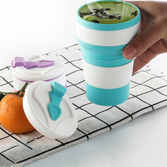 11.8oz Silicone Folding Portable Travel Cup