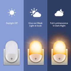LED Wall Light with Plug-in and Light Control Night Light