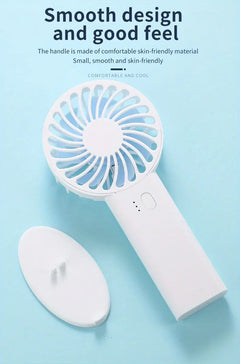1PC Portable USB Neck Fan - Handheld & Desktop Use
