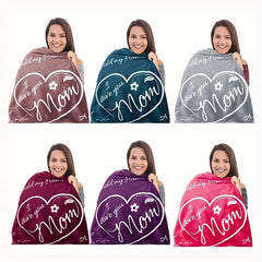 I Love You Mom Microfiber Print Blanket (1pc)