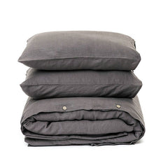 Pure Linen Duvet Cover and Pillowcase Set (3 Pieces)