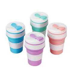 11.8oz Silicone Folding Portable Travel Cup