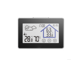 Touchscreen Thermometer & Hygrometer for Outdoors
