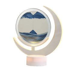 Moving Sand Art Table Lamp - 3D Moon Night Light
