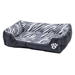 Pet Cotton Bed with Animal Print for Small Dogs