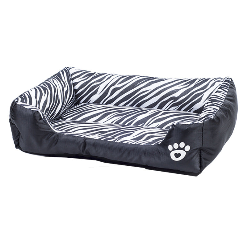 Pet Cotton Bed with Animal Print for Small Dogs