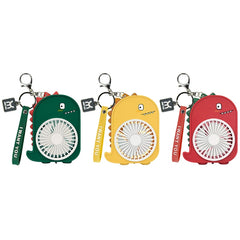 Dinosaur Mini Keychain Fan with USB Rechargeable Battery