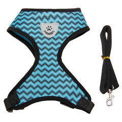 Reflective Wave Pattern I-Type Chest Strap for Pets